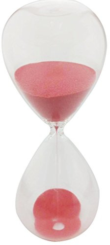 Sanduhr, farbig, Glas, ideal als Weihnachtsgeschenk oder zum Geburtstag 10 Minutes rot