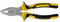 Toolland HP01N Chrom-Vanadium-Stahl Kombizange, 165 mm Länge, Schwarz/Gelb
