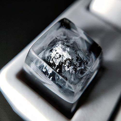 aikeec Key Cap for Cherry MX Mechanical Backlit Resin Fuji Snow Mountain, Fit the Cross Keyboard, 1U Handmade