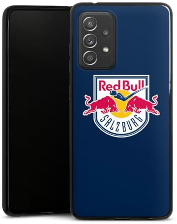 Slim Case extra dünn kompatibel mit Samsung Galaxy A52 Silikon Handyhülle schwarz Hülle EC Red Bull Salzburg Offizielles Lizenzprodukt Eishockey