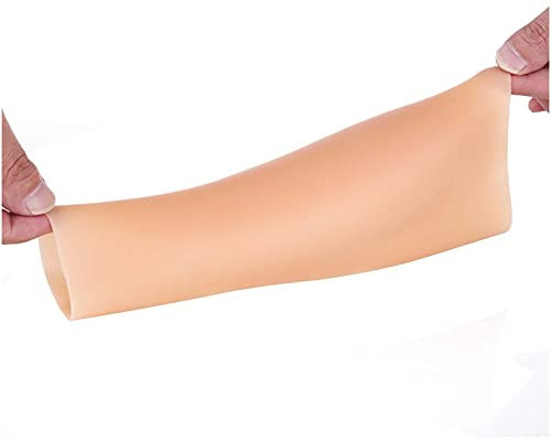 JMorCO Silikon-Fälschungsarm-Ärmel für Orthese, Narbentätowierung, Fake-Tattoo-Ärmel, Muttermal-Verdeckung, dünner dünner Arm, Crossdresser, Cosplay, 1 STK