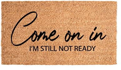 Carolyn's Farmhouse Design Funny Coco Doormat, 18x30 | Coco Door Mat | Coir Doormat