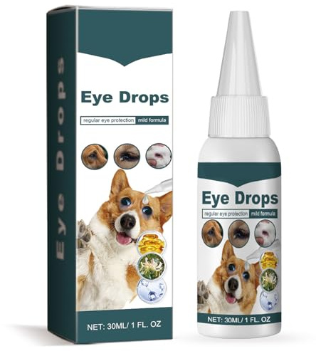 Rakiuty Gouttes pour Les Yeux des Chats,Pet Gouttes pour Les Yeux des Chats et des Chiens,Tear Stain Remover Pet Eye Cleaner,Sûr et Efficace pour éliminer Taches de Larmes,30 ML