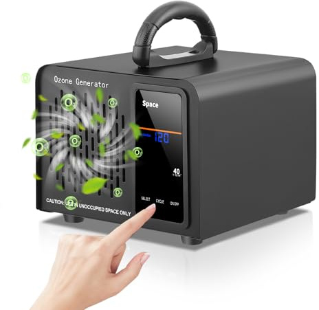 Generador De Ozono 60000 Mg/H,Pantalla Táctil,400㎡,120 Minutos Timer,Maquina De Ozono Para Industrial,Casa,Automóvil,Apartamento,Hoteles,Cocina