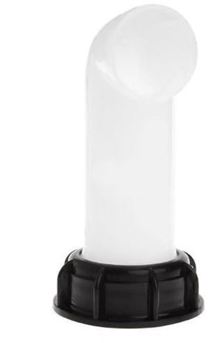 IBC Water Tank Tubo di scarico – 2 pollici prolunga resistente alle perdite | ugelli filettati da 1000 l -Tap – Connettore tappo con gomma – lavatrice in materiale PP | Strumento di irrigazione