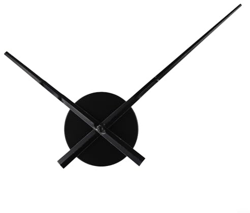 Reloj 3D DIY de Aguja Grande Reloj de Pared Mecanismo de Movimiento de Cuarzo Kit de Reparación con Manecillas de Hora y Minuto para Punto de Cruz, Bordado y Relojes de Manualidades, para Reemplazo de