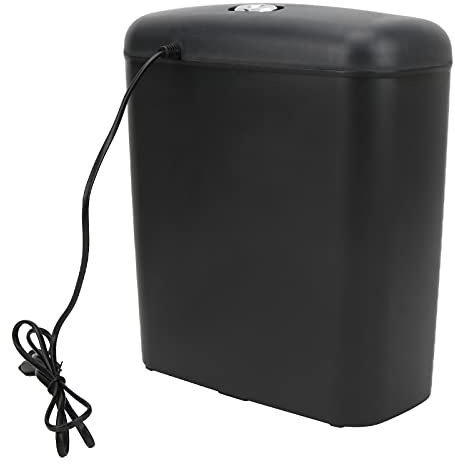 Fafeims Destructeur de Papier, Destructeur de 6 Feuilles avec Poubelle de 10 L pour Le Bureau, la Maison et la sécurité des Documents Confidentiels (Prise UE 220V)