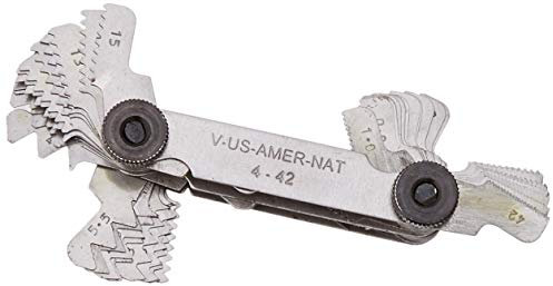 Faithfull PITCHMA - Misuratore passo vite, 55 tipi di filettature metriche e americane