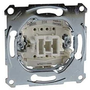 Schneider Electric MTN3117-0000 Cruzamiento 10A 250V Elegance con Función Intermedia y 1 Elemento Basculante