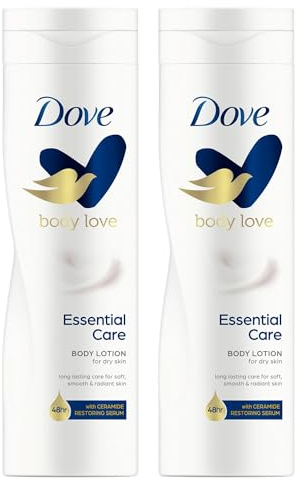 Dove Essential Nourishment Body Lotion - Dry Skin (250ml) - Pack of 2