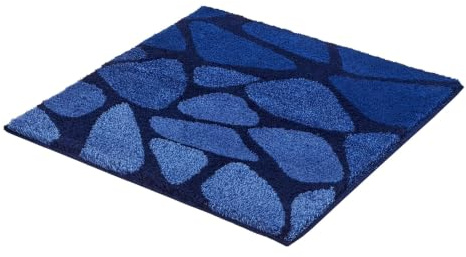 Kleine Wolke Badteppich Inspire Dunkelblau 60 x 60 cm | 100% Polyacryl
