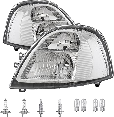 Scheinwerfer Set für Master II Pritsche/Fahrgestell Kasten inkl. H1 OSRAM Lampen mit Elektromotor Stellmotor LWR