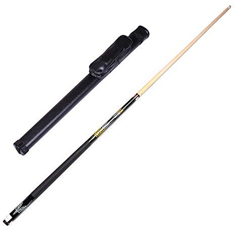 Pool Cue,58-Inch 18-20 Oz 11.75mm Maple Pool Cue Stick Billiard Room Accessories,Grip Diameter 30mm,for Nine Balls Black Eight/Black/Black Bucket