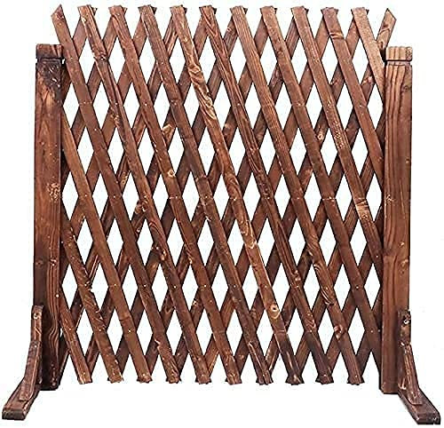 Valla Jardin Valla Extensible Enrejado Madera Barandilla Valla para jardín al Aire Libre, Barrera para Animales, Cerca para Mascotas, Rejilla, Valla para piquete, decoración, Patio, césped, jardín