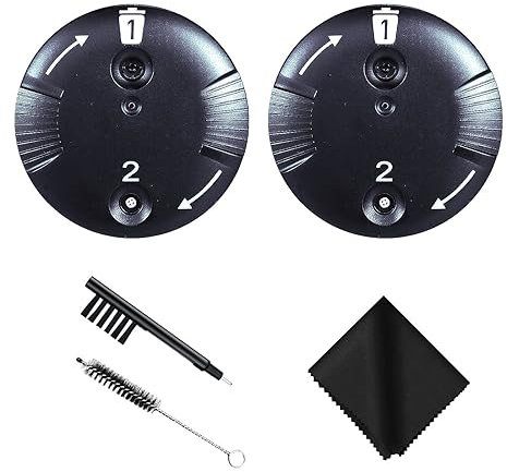 CeruGuard Disk Wax Guards for Phonak and Unitron RIC RITE Hearing Aids and Hearing aid Cleaning Kit Accessories with Carry Case (2 Packs/ 16 Pcs) (2)