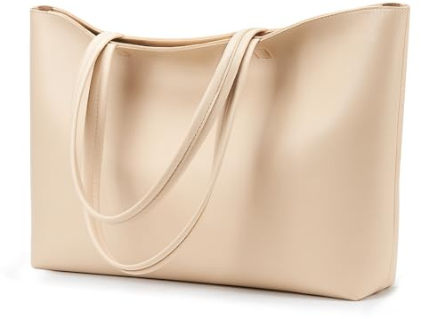 KALIDI Handtasche Damen Groß Shopper Tasche Damen PU Leder Tote Bag Wasserdichte Henkeltaschen mit Reißverschluss für Arbeit, Reisen, Einkauf, Schule
