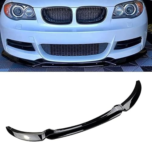 PAREKS Frontal Alerón Spoiler Labio para BMW Series 1 E82 Coupe E88 2007-2013,Parachoques Delantero Labio Divisor Difusor Kit Carrocería