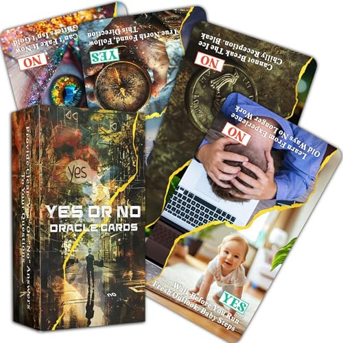 BAIYOOBAI Oui ou non Oracle Cards, Clarifier les situations de vie, simplifiez vos décisions instantanément