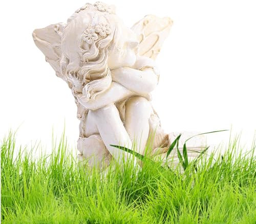 Gartenengel Außenstatue | Engelskulpturen Ornament für den Außenbereich | Gartenengel Statue Dekofigur Gebetsengel für den Außenbereich wasserdicht
