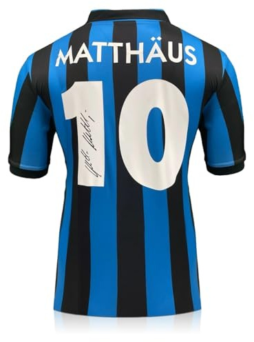 Exclusive Memorabilia Trikot von Inter Mailand 1990, signiert von Lothar Matthäus