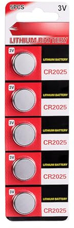 Multipacks con 5/10 pilas de botón de litio CR2025 de 3 V fuentes de alimentación CR2025-3 V de litio para dispositivos electrónicos