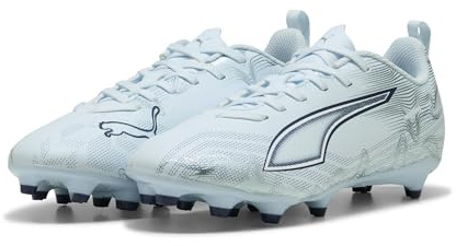 PUMA Ultra 6 Play FG/AG JR Scarpe da Calcio, Icy Blue White-Blue Jewel, 1.5 UK, Icy Blue PUMA Bianco Blu Gioiello, 34 EU