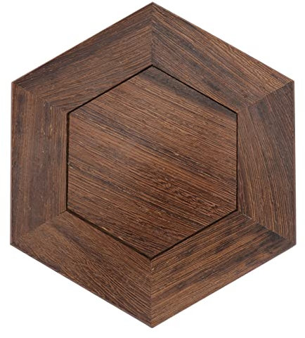 SEWOART 1pezzi Base Rotonda in Legno per Vaso di Fiori Base Decorativa Piedistallo Sfera di Cristallo Portavaso Espositore per Artigianato da Tavolo