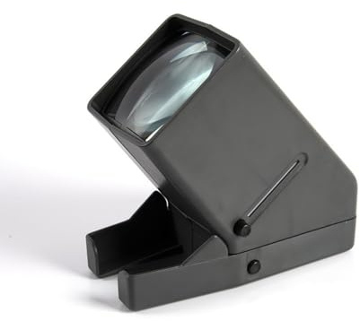 Visor de diapositivas y películas de 35 mm, visualización iluminada, aumento 3X, alimentado por USB, para diapositivas de 35 mm, película positiva