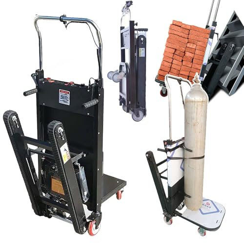 LTdlhFk Sube Y Baja Escaleras Eléctricas (80-100 Pisos), Carretilla Elevadora con Orugas, Capacidad De Carga De 150/250 Kg, para Transferencia De Carga Y Manipulación En Almacén.,A-150KG