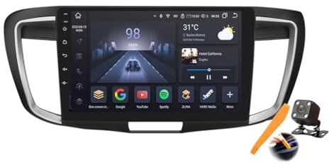 M6 pro3,Android 15.0 Coche Radio 2 DIN Estéreo para Hon-da Accord 9 2.0 L 2013-2016 GPS Sat Navi 10''Cartablet Multimedia Vídeo Reproductor BT FM Receptor con Carplay 4G 5G WiFi DSP SWC