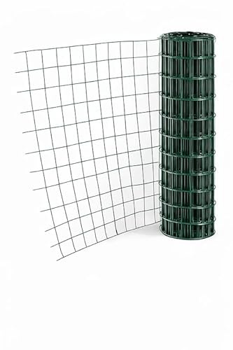 Stockcloture Grillage soudé en Rouleau H1m00 x L10m Vert Fil 2,05mm Maille 100x100 mm Vert