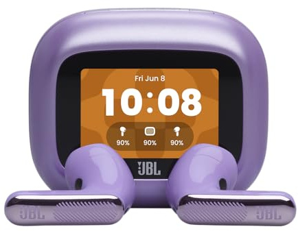 JBL Live Flex 4, True Wireless Noise Cancelling Earbuds, Purple | Bluetooth 6.0, 50-Hour Battery Life, IP54 Waterproof, Smart Charging Case, JBL Signature Sound