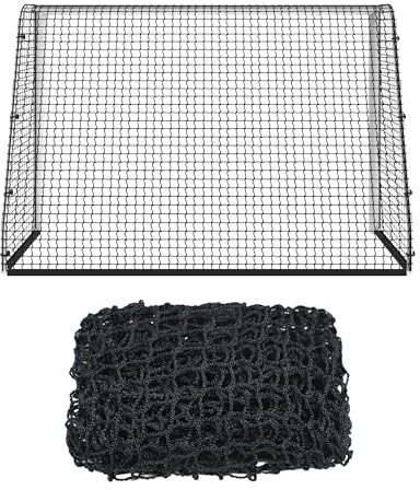 HELIORUSH Fußballnetz Tornetz aus 1000D Polyester, 3X Reißfester als PE Fußball Tor Netz Ersatz für Garten Outdoor Fußballtraining, Wetterfest Ersatznetz für Kinder Fußballtor (300x200x120cm)