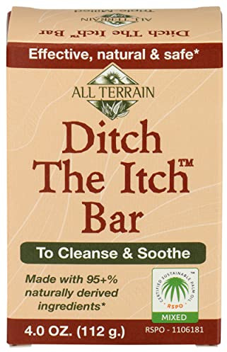 All Terrain Natural Ditch The Itch Outdoor Itch Relief Cleanse, Soothe and Nourish Itchy, Irritated Skin, DTI Soap Bar, 4oz