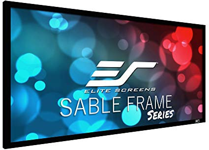 Elite Screens Sable Frame, 96-inch 2.35:1, Fixed Frame Home Theater Projection Projector Screen, ER96WH1-Wide