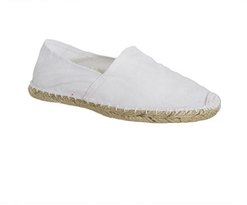 Sonnenscheinschuhe ESPANDRILLOS weiß Gr. 36-46 NEU weiße Espadrilles Espas Espandrilles Espadrillos (eu_Footwear_Size_System, Adult, Numeric, medium, Numeric_43)