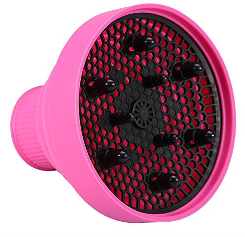 Silicone Hairdryer Diffuser Folding Hair Blower Professional Salon Hairdressing Styling Tool Universal Hood Cover (Color : Pink)
