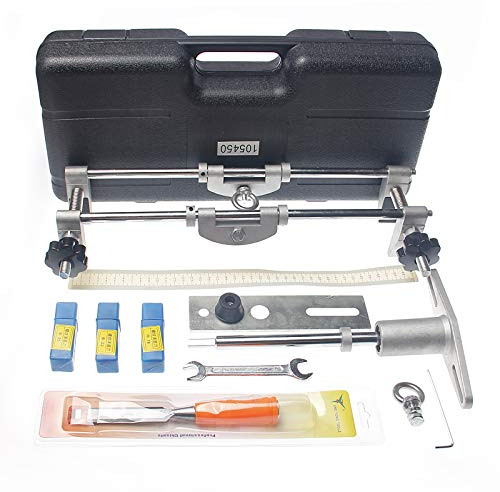 KATSU Türschloss Mortiser Kit, mit 3 Wolframstahlschneidern 18 22 25mm Türschloss-Installationsset, Türschloss-Montagelehre-Set, für Holztürschloss-Installation, Ersatz und Wartung 105450