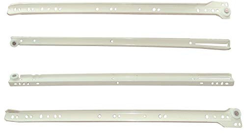 AERZETIX: Par de guías de rodillo correderas para cajones 25kg (50cm)