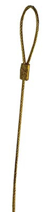 Brass Gold Steel Wire Rope Loop Cable Loop Picture Hanging Moulding Dado Rail 10KG (2 Meter (6.56 Feet))