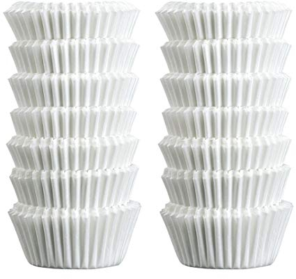 Zenker Pirottini per cioccolatini, bianchi, set da 200, 25 x 25 x 20 mm, resistenti al calore fino a 220 °C, certificati FSC, perfetti per dolci e dolci, bianco crema