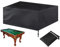 ELR 7/8/9 ft Pool Table Cover with Drawstring, Full Protection Dustproof Waterproof Billiard Covers for Snooker Table (L(9-foot):9.4x5.1x2.7ft/113x61x32in)