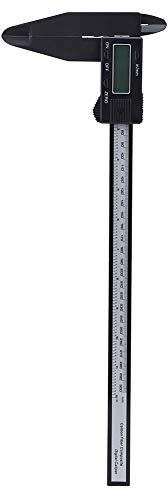 Marhynchus Pied à coulisse numérique 150mm/300mm règle de carbone à étrier électronique numérique avec outil de mesure de disposition à longue mâchoire(300MM)