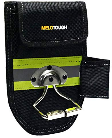 MELOTOUGH Hammerhalter für Werkzeugarbeiten Gürtel Drehgelenk Snap Hammer Holster mit Nageltasche und Werkzeugschlaufe ...