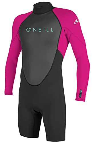 O'Neill Neoprenanzug Kinder Reactor-2 2mm Back Zip L/S Spring BLK/Berry 10