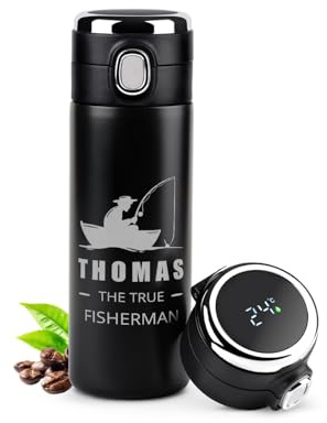 Maverton Thermal Mug for Man, Personalised Tumbler for boy, Fish
