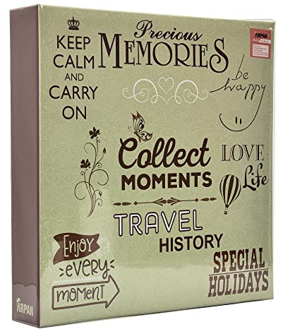 Arpan Extra-Large 3-Ring Binder Self Adhesive Photo Album 20/Sheets 40/Sides (Precious Memories)
