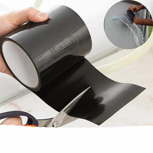 Cinta aislante resistente al agua para detener fugas, cinta aislante de rendimiento, cinta adhesiva para conductos, cinta impermeable para tuberías-100mm,1500mm