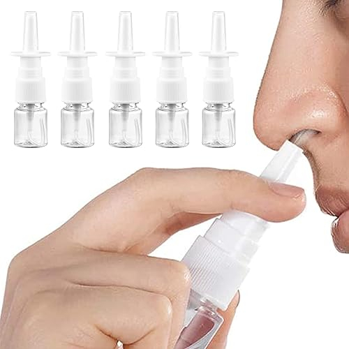 IGTOPS 100 botellas vacías de aerosol nasal, rellenables, con atomizador vacío fino y pequeño, para maquillaje, agua, perfume, aceites esenciales (100 unidades)