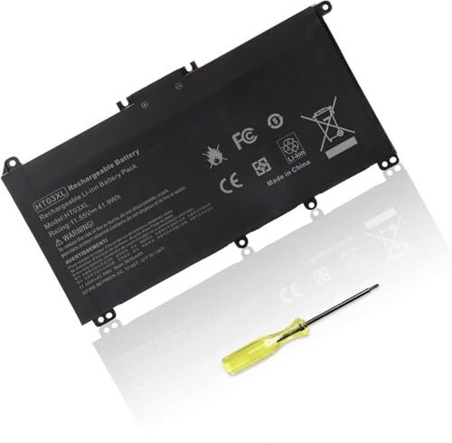 HT03XL HT03041XL L11119-855 Laptop Battery for HP Pavilion 14-CE 14-CF 14-DF 15-CS 15-DA 15-DB 15-DW 17-by 17-CA Series 15-CS0053CL 15-DW0033NR 15-DA0014DX L11421-542 L11421-2C2 HSTNN-UB7J HSTNN-DB8R